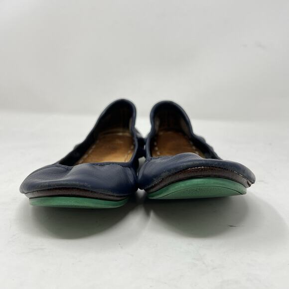 TIEKS By Gavrieli Matte Leather Women's Ballet Flats Shoes Navy Blue Size: 8 - Picture 3 of 9